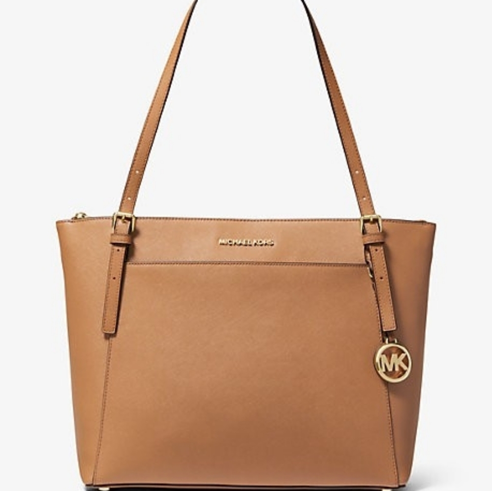 Voyager Large East West Top Zip Leather